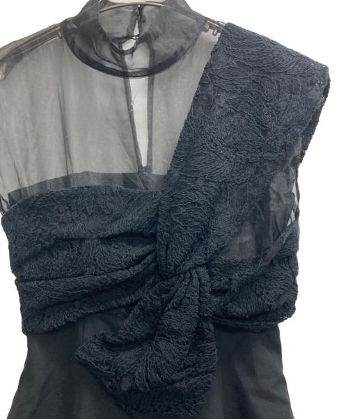 LAGUNA MOON（ラグナムーン）LAGUNA MOON (ラグナムーン) LADYエンブロイダリーツイストパンツドレス ブラック サイズ:Mの古着・服飾アイテム