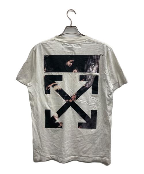 OFFWHITE（オフホワイト）OFFWHITE (オフホワイト) CARAVAGGIO ARROW S/S SLIM TEE ホワイト サイズ:Lの古着・服飾アイテム