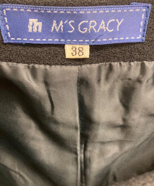 M'S GRACY（エムズグレイシー）M'S GRACY (エムズグレイシー) プリーツ切替ワンピース ブラック サイズ:38の古着・服飾アイテム