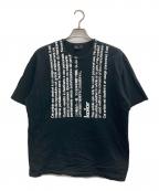 KOLORカラー）の古着「度詰め天竺 PRINT TEE」｜ブラック