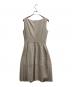 FOXEY NEWYORK (フォクシーニューヨーク) Dress Barron ノースリーブワンピース ベージュ サイズ:38：10000円
