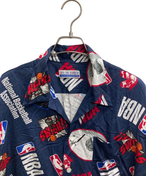 Off The Court by NBA（オフ・ザ・コート バイ NBA）Off The Court by NBA (オフ・ザ・コート バイ NBA) オープンカラーシャツ ネイビー サイズ:M 未使用品の古着・服飾アイテム