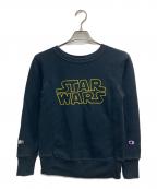 Champion REVERSE WEAVEチャンピオン リバース ウィーブ）の古着「プリントロゴスウェット」｜ブラック