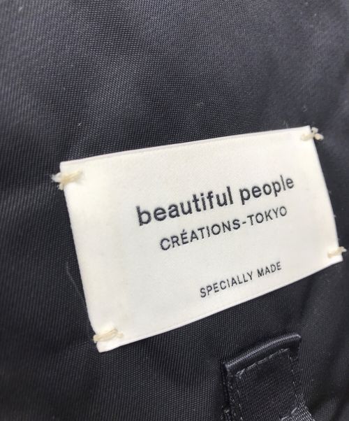 beautiful people（ビューティフルピープル）beautiful people (ビューティフルピープル) 別注ナイロンショルダーバッグ ブラックの古着・服飾アイテム
