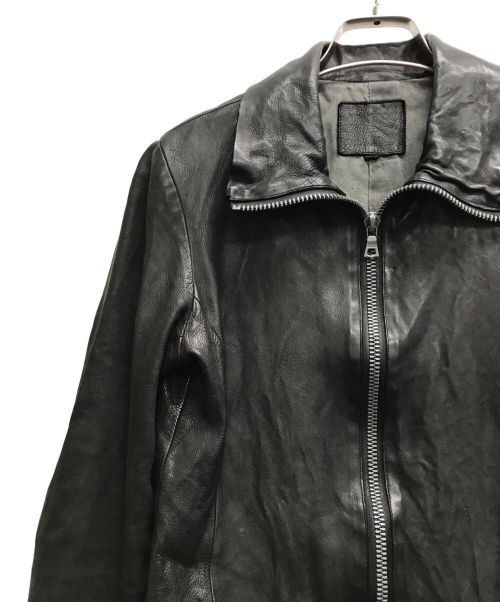 ISAMU KATAYAMA BACKLASH（イサムカタヤマ・バックラッシュ）ISAMU KATAYAMA BACKLASH (イサムカタヤマ・バックラッシュ) レザージャケット ブラック サイズ:XSの古着・服飾アイテム