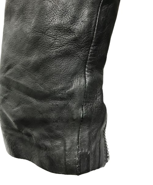 ISAMU KATAYAMA BACKLASH（イサムカタヤマ・バックラッシュ）ISAMU KATAYAMA BACKLASH (イサムカタヤマ・バックラッシュ) レザージャケット ブラック サイズ:XSの古着・服飾アイテム