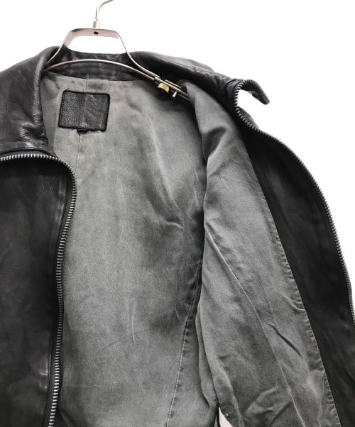 ISAMU KATAYAMA BACKLASH（イサムカタヤマ・バックラッシュ）ISAMU KATAYAMA BACKLASH (イサムカタヤマ・バックラッシュ) レザージャケット ブラック サイズ:XSの古着・服飾アイテム