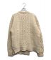 CLANE (クラネ) ASYMMETRY CABLE KNIT/アシンメトリー ケーブル ニット アイボリー サイズ:2：6000円