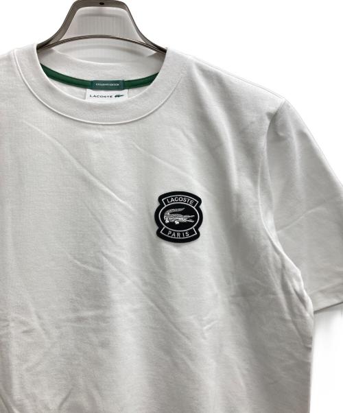 LACOSTE（ラコステ）LACOSTE (ラコステ) BEAMS (ビームス) 別注 アーカイブロゴTシャツ ブラック サイズ:XS 未使用品の古着・服飾アイテム