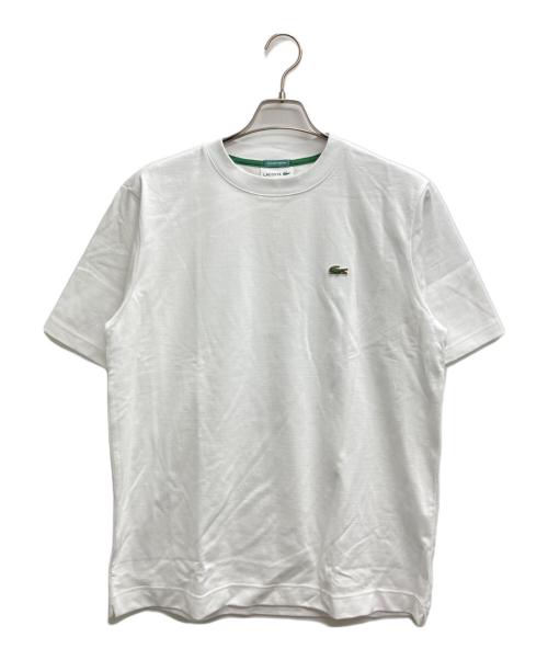 LACOSTE（ラコステ）LACOSTE (ラコステ) BEAMS (ビームス) 別注 ロゴTシャツ ホワイト サイズ:S 未使用品の古着・服飾アイテム