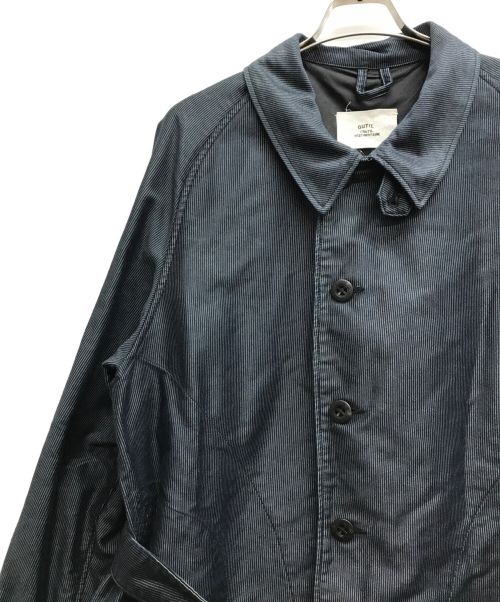 OUTIL（ウティ）OUTIL (ウティ) 抜染ストライプシングルコート インディゴ サイズ:3の古着・服飾アイテム