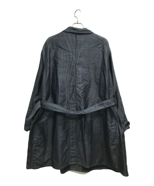 OUTIL（ウティ）OUTIL (ウティ) 抜染ストライプシングルコート インディゴ サイズ:3の古着・服飾アイテム