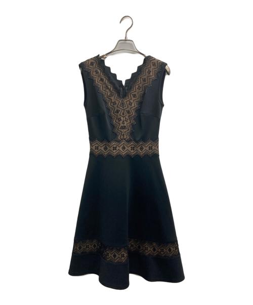 TADASHI SHOJI（タダシ ショージ）TADASHI SHOJI (タダシ ショージ) ノースリーブワンピース ブラック サイズ:XXSの古着・服飾アイテム