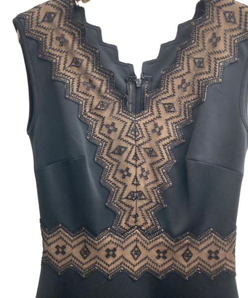 TADASHI SHOJI（タダシ ショージ）TADASHI SHOJI (タダシ ショージ) ノースリーブワンピース ブラック サイズ:XXSの古着・服飾アイテム