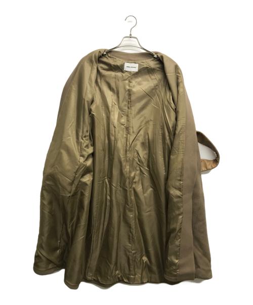 EMMEL REFINES（エメル リファインズ）EMMEL REFINES (エメル リファインズ) ノーラペルコート ブラウン サイズ:Sの古着・服飾アイテム