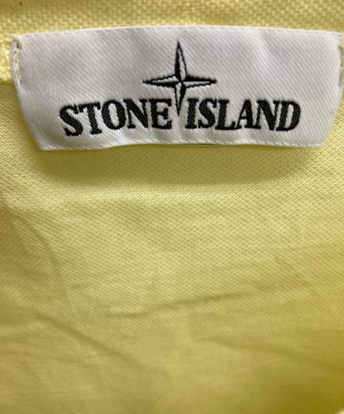 STONE ISLAND（ストーンアイランド）STONE ISLAND (ストーンアイランド) コットンロゴTシャツ イエロー サイズ:Lの古着・服飾アイテム