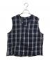 kenneth field（ケネスフィールド）の古着「チェックベスト」｜ブルー