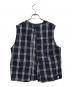 kenneth field (ケネスフィールド) チェックベスト ブルー サイズ:記載無し：3980円