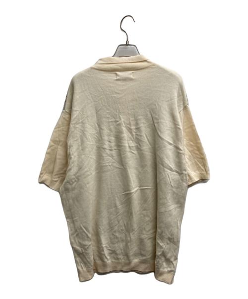 SUPREME（シュプリーム）Supreme (シュプリーム) Plaid Knit Polo ブルー×ホワイト サイズ:XLの古着・服飾アイテム