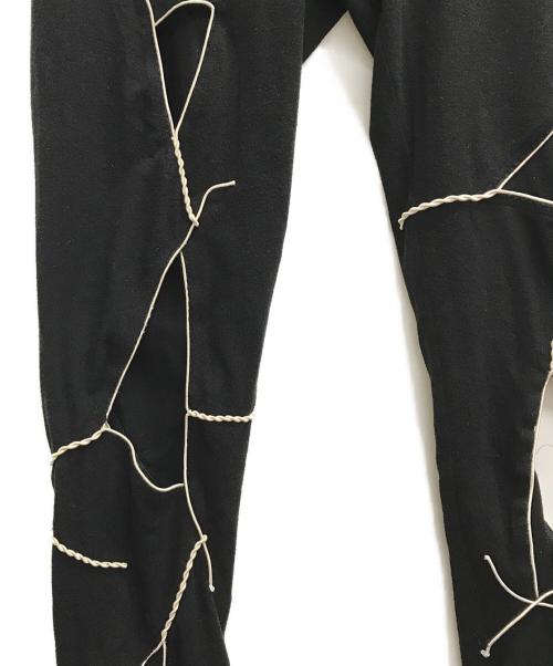 YOHJI YAMAMOTO（ヨウジヤマモト）YOHJI YAMAMOTO (ヨウジヤマモト) CUTOUT LEGGINGS ブラック サイズ:1の古着・服飾アイテム