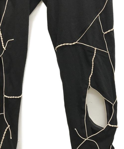 YOHJI YAMAMOTO（ヨウジヤマモト）YOHJI YAMAMOTO (ヨウジヤマモト) CUTOUT LEGGINGS ブラック サイズ:1の古着・服飾アイテム