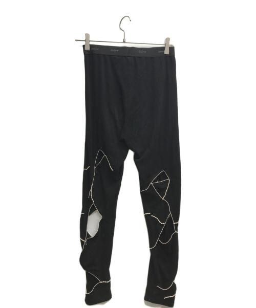 YOHJI YAMAMOTO（ヨウジヤマモト）YOHJI YAMAMOTO (ヨウジヤマモト) CUTOUT LEGGINGS ブラック サイズ:1の古着・服飾アイテム