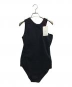 MAISON SPECIALメゾンスペシャル）の古着「アシメパイルボディスーツ」｜ブラック