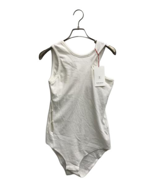 MAISON SPECIAL（メゾンスペシャル）MAISON SPECIAL (メゾンスペシャル) アシメパイルボディスーツ ホワイト サイズ:FREEの古着・服飾アイテム