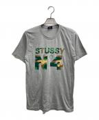 stussyステューシー）の古着「N4 CAMO TEE」｜グレー