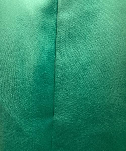 KUMIKYOKU（クミキョク）KUMIKYOKU (クミキョク) GEMINIサテン スカート / ジェミニ グリーン サイズ:3の古着・服飾アイテム