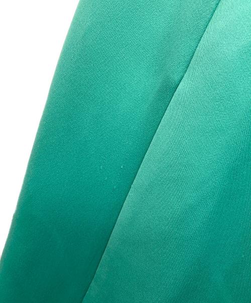 KUMIKYOKU（クミキョク）KUMIKYOKU (クミキョク) GEMINIサテン スカート / ジェミニ グリーン サイズ:3の古着・服飾アイテム