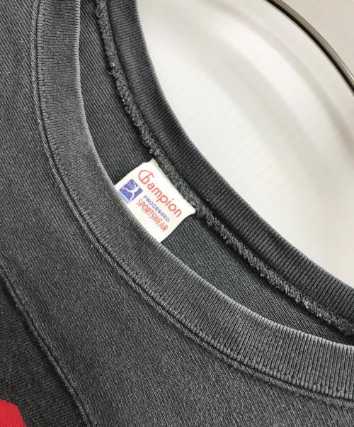 stussy（ステューシー）stussy (ステューシー) Champion (チャンピオン) フットボールTシャツ グレー サイズ:Mの古着・服飾アイテム