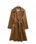 MaxMara（マックスマーラ）の古着「ベルテッドカシミヤガウンコート」｜ベージュ