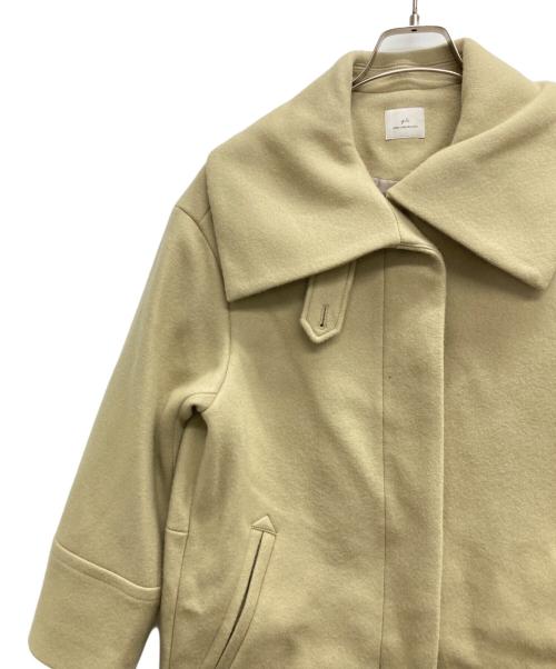 green label relaxing（グリーンレーベルリラクシング）green label relaxing (グリーンレーベルリラクシング) メルトンビッグカラーコート ライトグリーン サイズ:36の古着・服飾アイテム