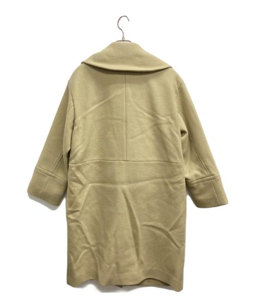 green label relaxing（グリーンレーベルリラクシング）green label relaxing (グリーンレーベルリラクシング) メルトンビッグカラーコート ライトグリーン サイズ:36の古着・服飾アイテム
