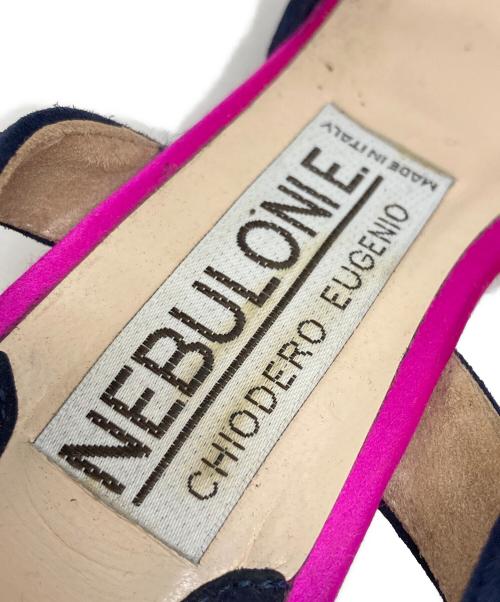 NEBULONIE（ネブローニ）NEBULONIE (ネブローニ) レースパンプス ネイビー サイズ:36の古着・服飾アイテム