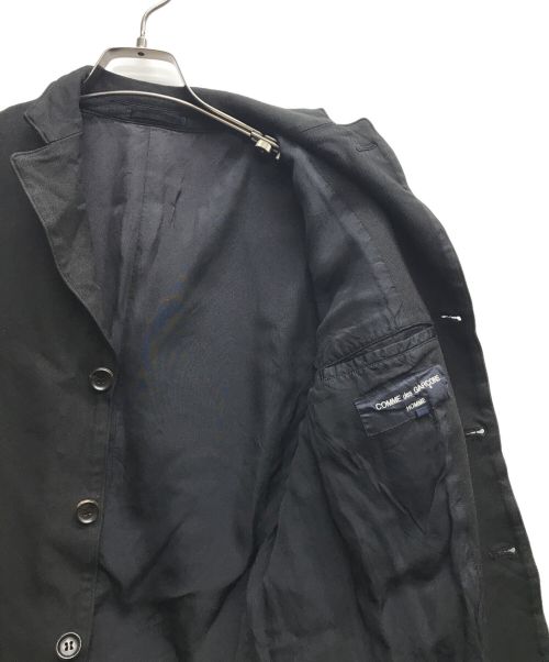 COMME des GARCONS HOMME（コムデギャルソン オム）COMME des GARCONS HOMME (コムデギャルソン オム) 縮絨加工3Bジャケット ブラック サイズ:XSの古着・服飾アイテム
