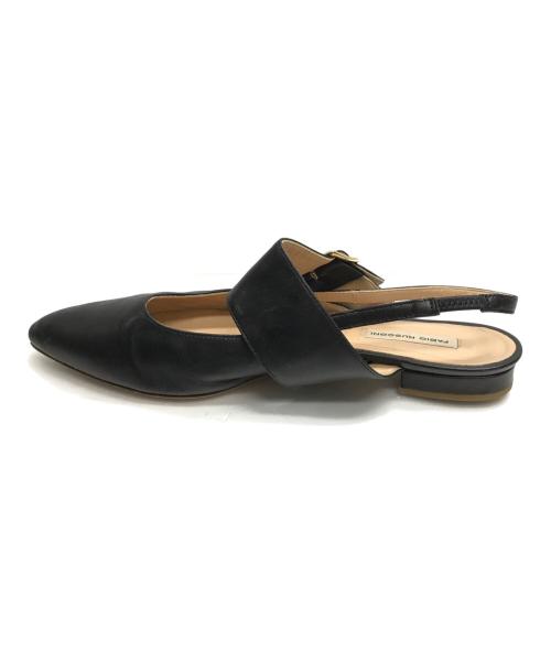 FABIO RUSCONI（ファビオルスコーニ）FABIO RUSCONI (ファビオルスコーニ) ワイドベルトバックルバンドパンプス ブラック サイズ:38の古着・服飾アイテム