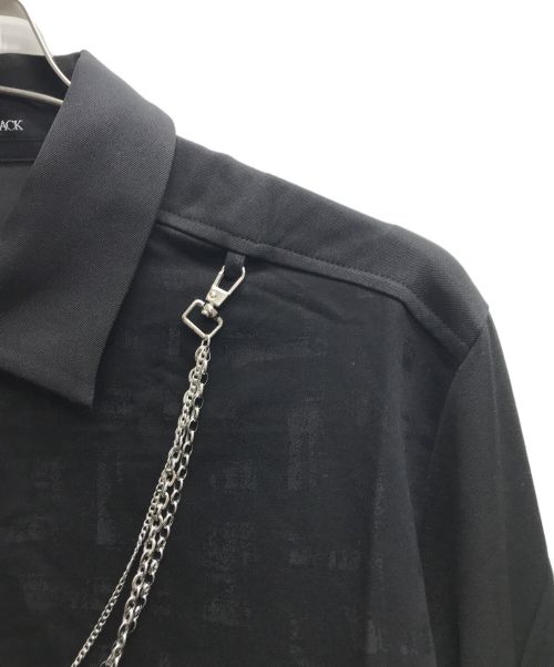 NO ID.（ノーアイディー）NO ID. (ノーアイディー) チェンジングチェーンロングSH シャツ ブラック サイズ:Freeの古着・服飾アイテム