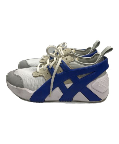 Onitsuka Tiger（オニツカタイガー）Onitsuka Tiger (オニツカタイガー) BIG LOGO TRAINER 2.0 ホワイト×ブルー サイズ:25.5の古着・服飾アイテム