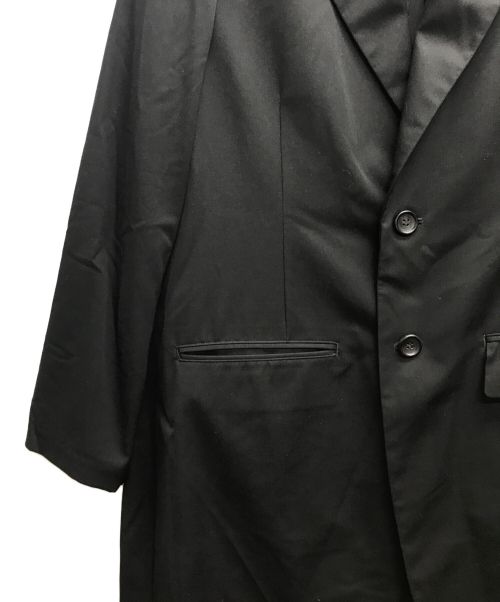 NICENESS（ナイスネス）NICENESS (ナイスネス) GINGER S140ハイカウントギャバジン ロングジャケット ブラック サイズ:Sの古着・服飾アイテム