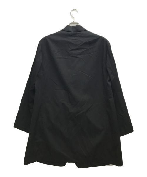 NICENESS（ナイスネス）NICENESS (ナイスネス) GINGER S140ハイカウントギャバジン ロングジャケット ブラック サイズ:Sの古着・服飾アイテム