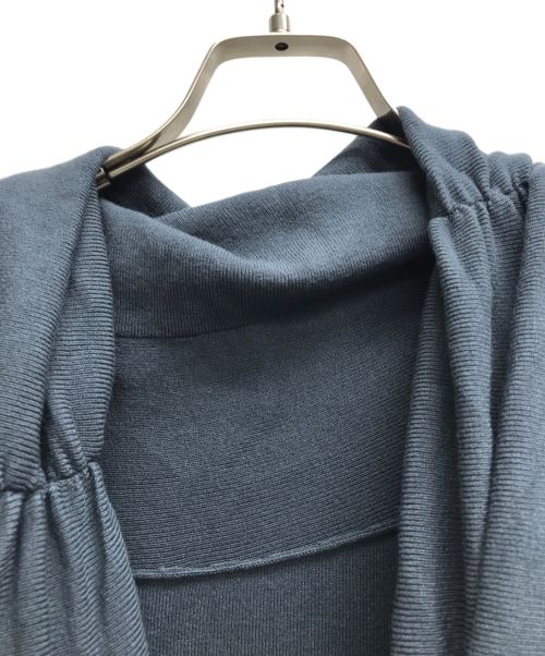 Snidel（スナイデル）Snidel (スナイデル) ワンショルダーリボンニットワンピース ブルー サイズ:Freeの古着・服飾アイテム