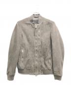 ALL SAINTSオールセインツ）の古着「KEMBLE SUEDE BOMBER」｜グレー