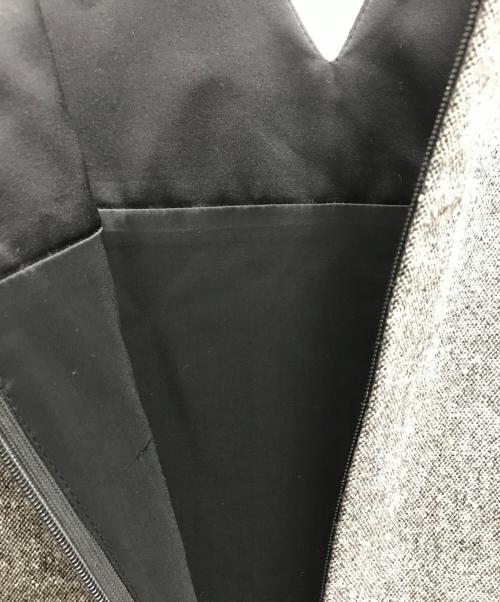 23区（ニジュウサンク）23区 (ニジュウサンク) シルクネップツイード ジャンパースカート グレー サイズ:38の古着・服飾アイテム