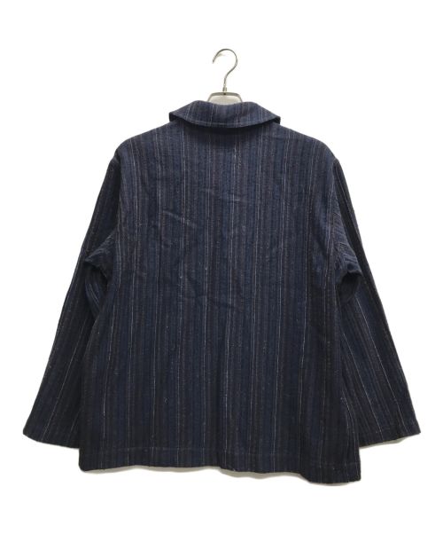 BEAMS PLUS（ビームスプラス）BEAMS PLUS (ビームスプラス) ヒッコリー ツイード ミリタリー ショールカラー ジャケット ネイビー サイズ:Sの古着・服飾アイテム