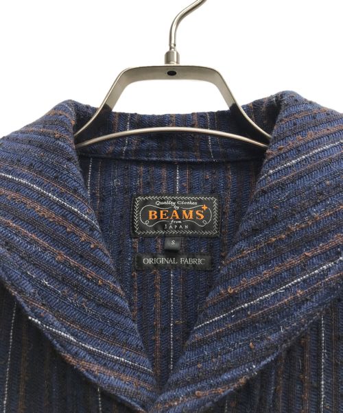 BEAMS PLUS（ビームスプラス）BEAMS PLUS (ビームスプラス) ヒッコリー ツイード ミリタリー ショールカラー ジャケット ネイビー サイズ:Sの古着・服飾アイテム