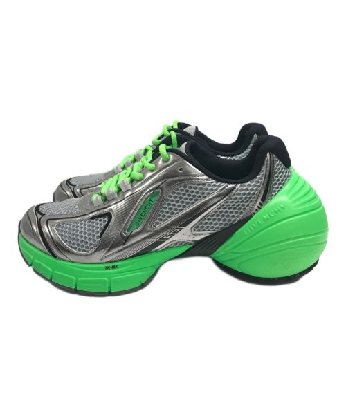 GIVENCHY（ジバンシィ）GIVENCHY (ジバンシィ) TK-MX スニーカー シルバー×グリーン サイズ:401/2の古着・服飾アイテム