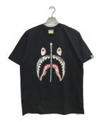 A BATHING APEア ベイシング エイプ）の古着「CAMO SHARK TEE」｜ブラック