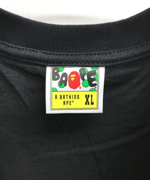 A BATHING APE（ア ベイシング エイプ）A BATHING APE (ア ベイシング エイプ) CAMO SHARK TEE ブラック サイズ:XLの古着・服飾アイテム